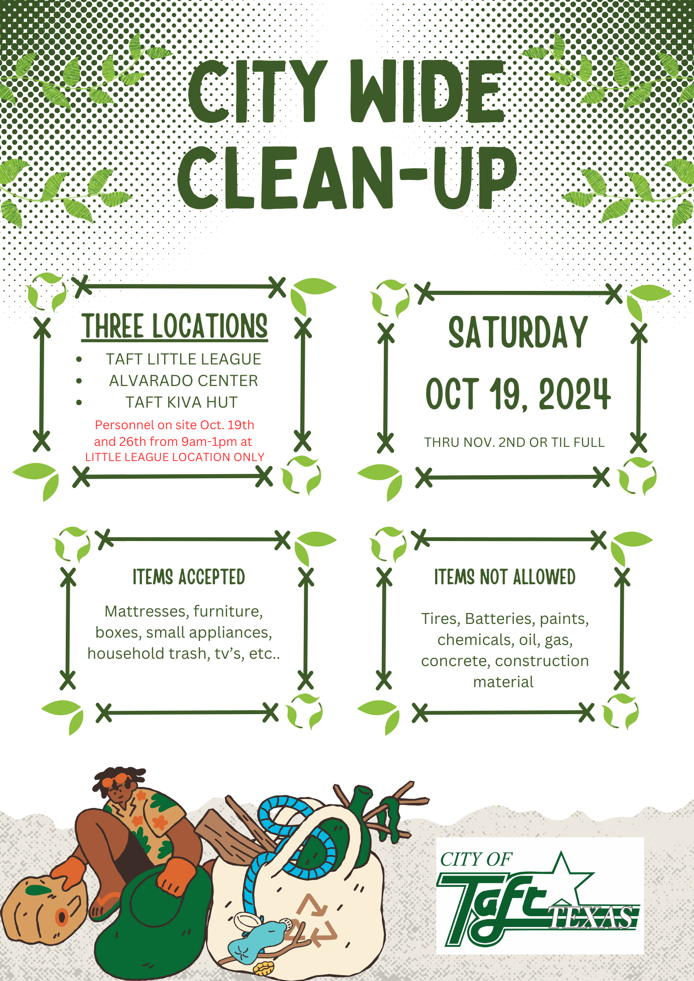 CityWide Clean Up City of Taft, Texas